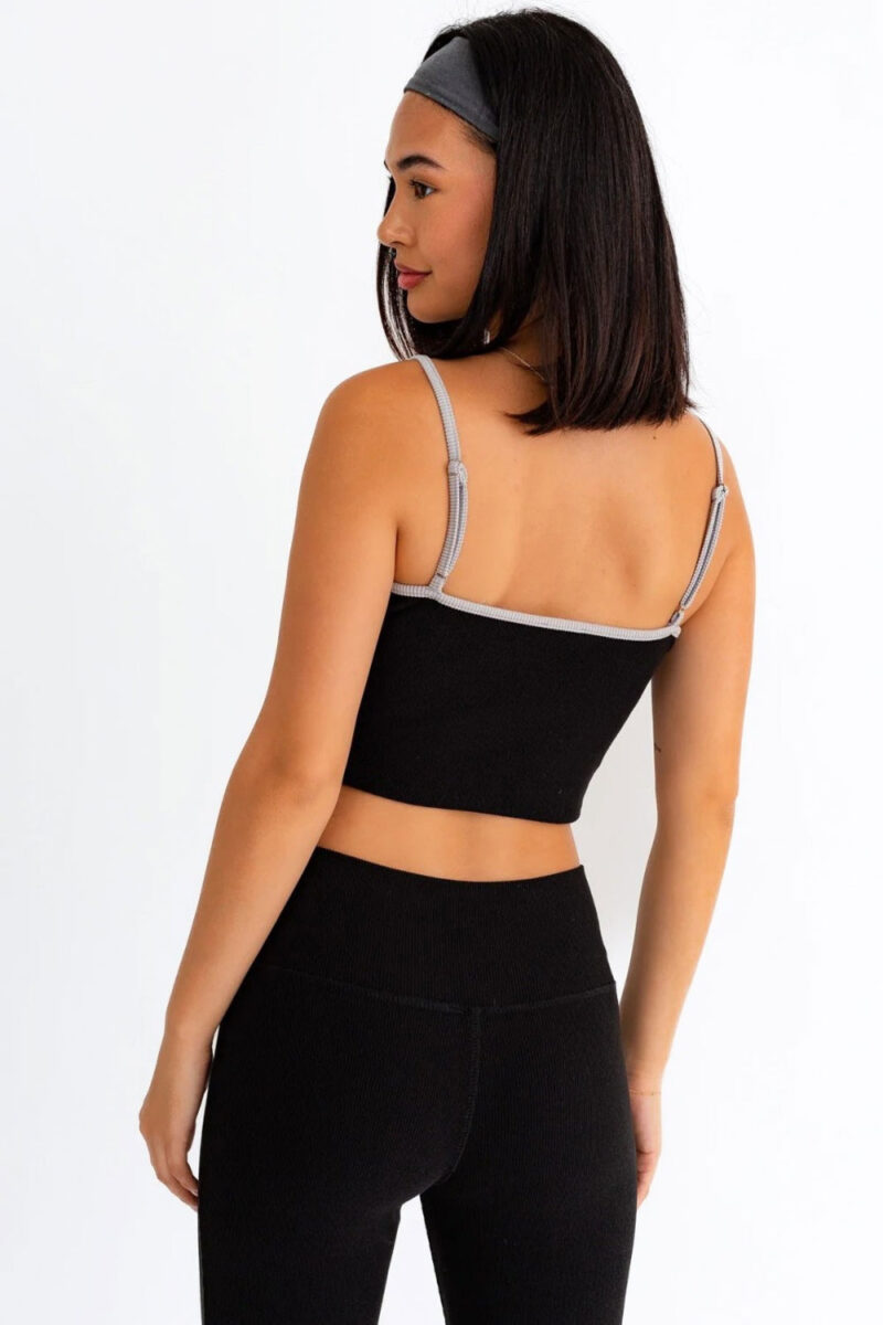 Le Lis Ribbed Crop Cami and High Waist Brushed Leggings Set - Image 2