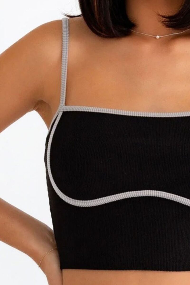 Le Lis Ribbed Crop Cami and High Waist Brushed Leggings Set - Image 3